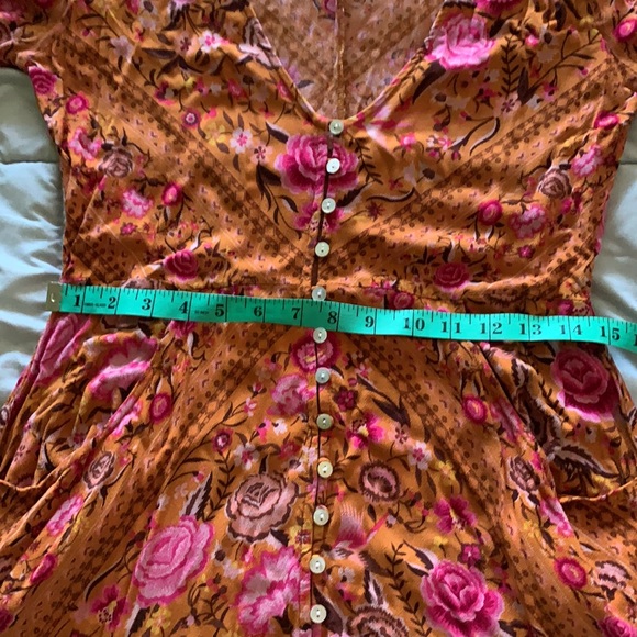 Spell & the Gypsy babushka boho mini dress amber S preowned - Picture 15 of 15